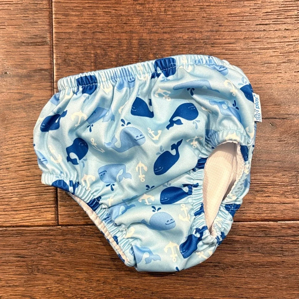 Iplay Blue Whale Print Swim Diaper size 6 months